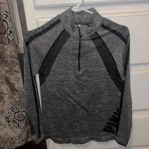 VS pink sweater, workout, spandex, size small